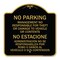 Signmission No Parking Management Not Responsible for Theft or Damage to Vehicle or Contents, BG-1818-23709 A-DES-BG-1818-23709 - alternate 1